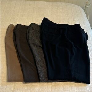 Apt. 9 Set of Four Women's Pants in Neutral Tones Size 12